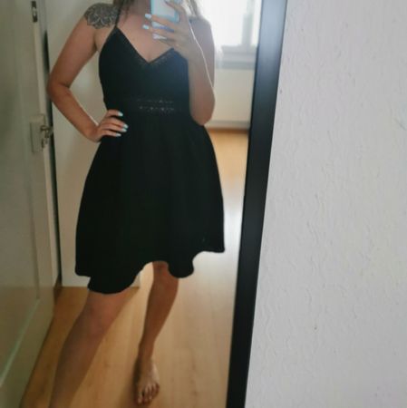 Schwarzes Sommerkleid von Shein, Grösse M