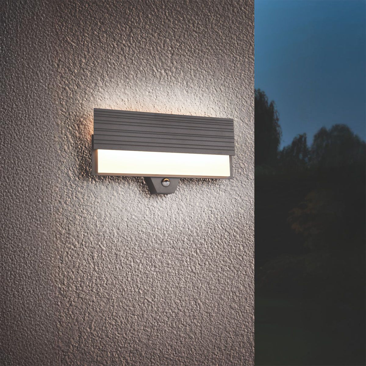 Lampade: LED Aussen Wandleuchte, Anthrazit – Nuovo (secondo la descrizione) da Kreuzlingen venduto da Smart-Light