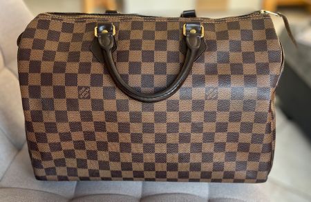 Louis Vuitton Speedy 35 Damier Ebene inkl Organizer & Riemen
