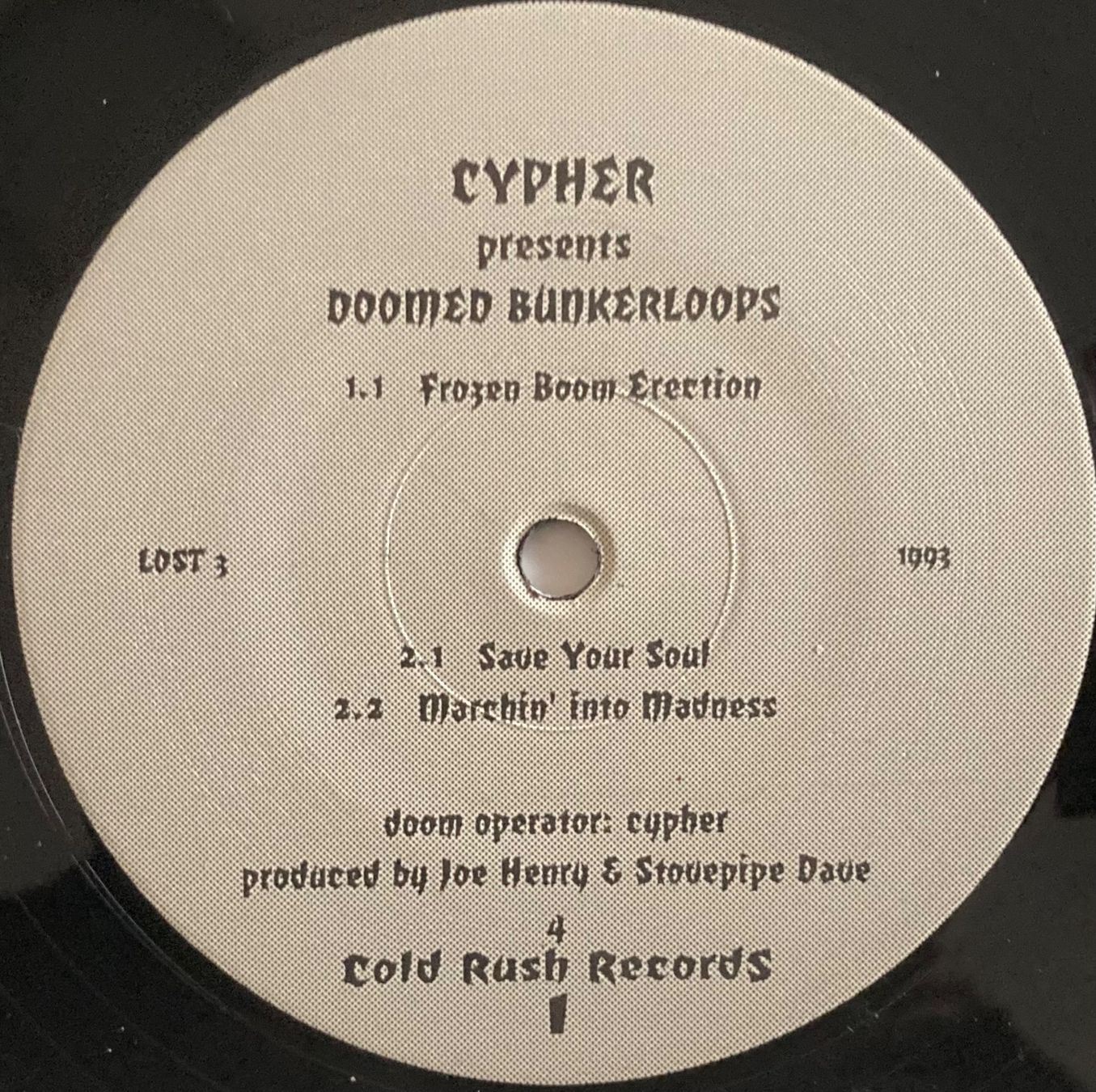 Dischi in vinile: CYPHER - DOOMED BUNKERLOOPS – Usato da Poliez-Pittet venduto da Newtown-Records 2