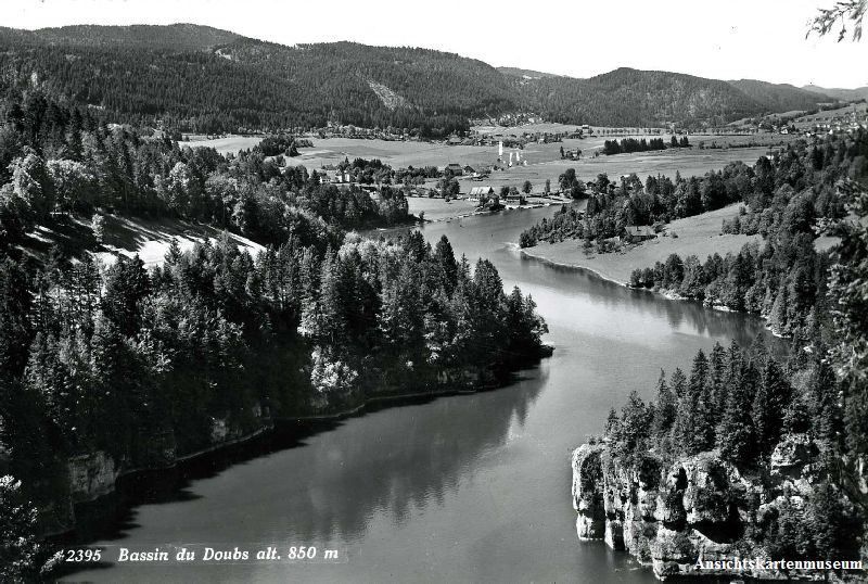 Cartoline postali: Bassin du Doubs + ca. 1960 – Usato da Emmenbrücke venduto da teestube
