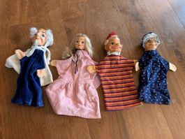 4 Kasperli Figuren - Handpuppen