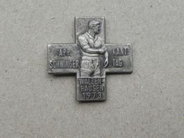 Abzeichen Brosche Schwingfest Schwingen Walzenhausen 1973