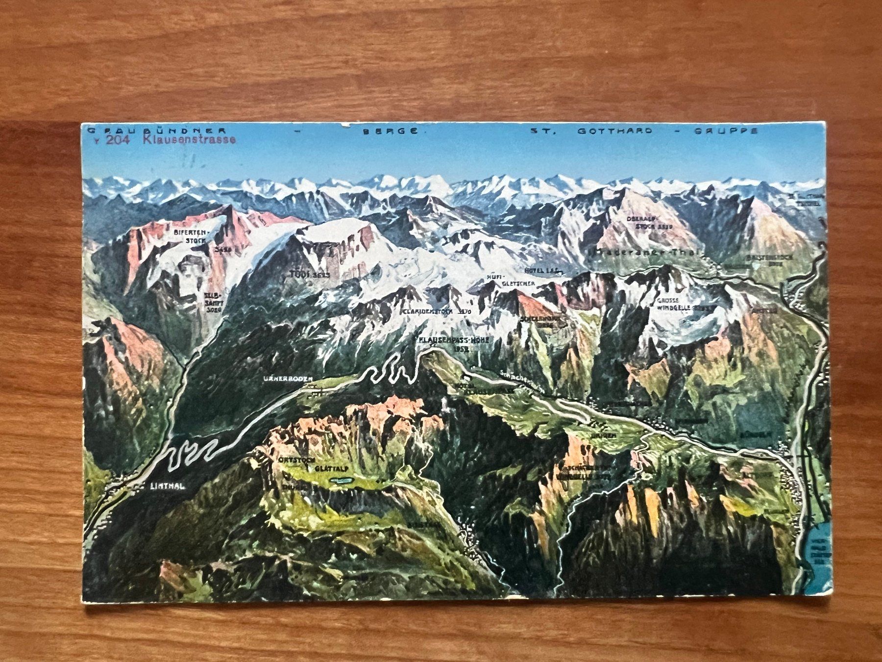 Ansichtskarten: AK    1925 Klausenstrasse    (G1791) – Gebraucht aus Hinwil von Sidi4
