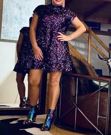 Glitzerndes Party Kleid, Grösse M, ideal für Silvester!