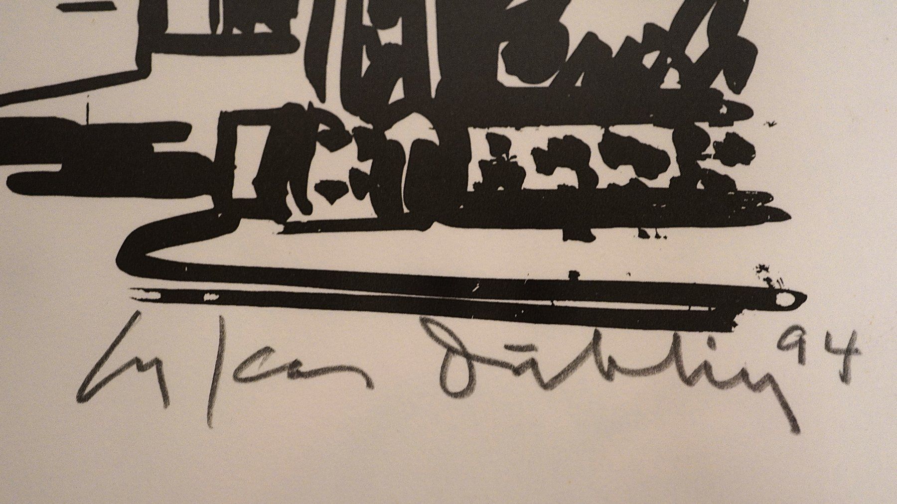 Dipinti: Gemälde handsigniert Klaus Döblin 1994  (MA089) – Usato da Basel venduto da B.W.B. 2