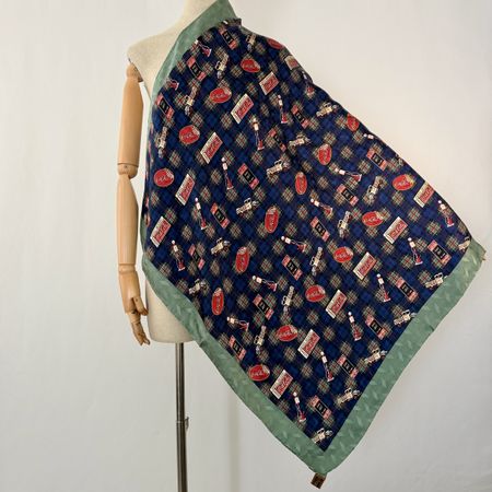 Vintage Coca-Cola 100% Silk Scarf