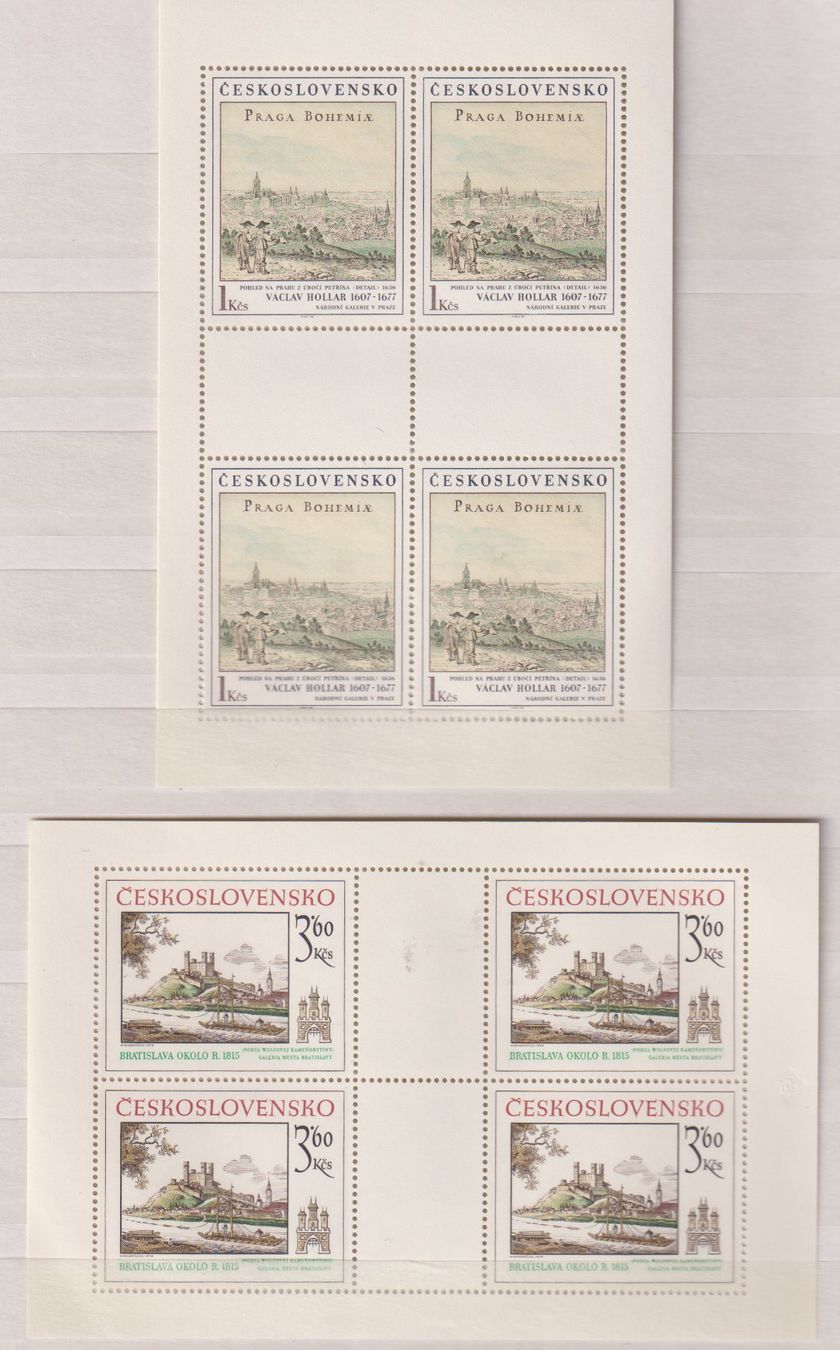 Tutti i francobolli: 2 Kleinbogen . CSSR. Postfrisch. (5) – Nuovo (secondo la descrizione) da Koblenz venduto da Boerse6
