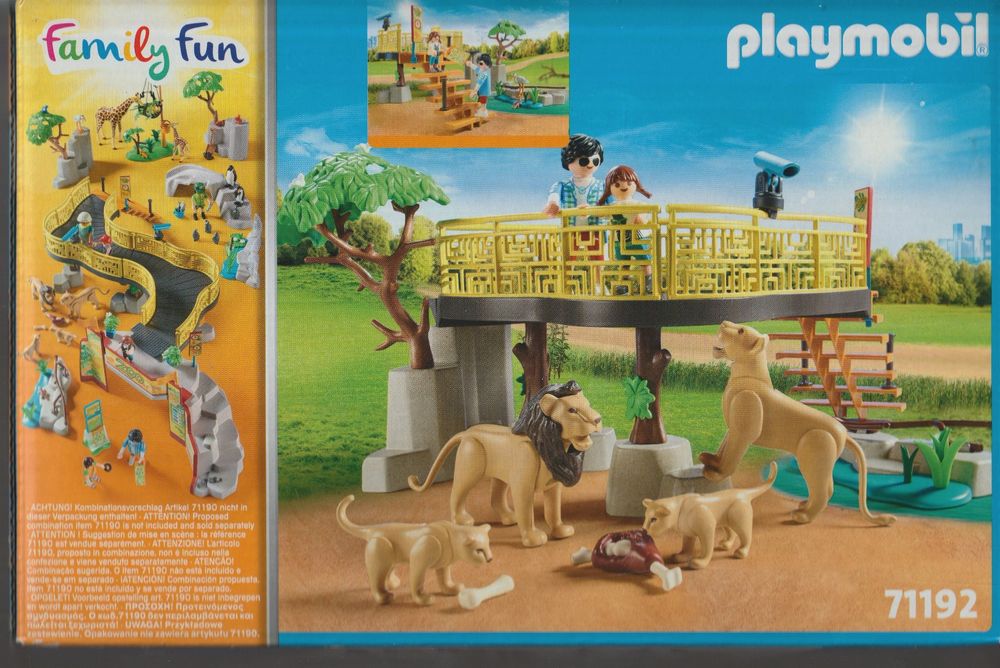 PLAYMOBIL FAMILY FUN 71192 IL RECINTO DEI LEONI promo pack (Nuovo