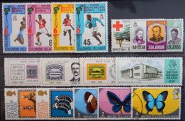 Solomon Islands British Lot mit alten Werten VI