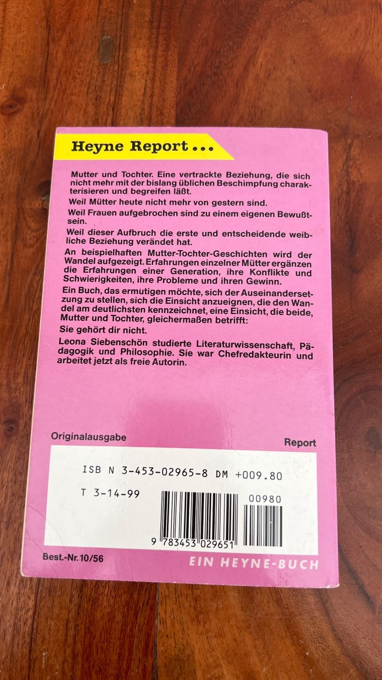 Bücher: Mutter & Tochter - Psychodrama, Top Zustand! – Gebraucht aus Schübelbach von Dolly990_2 1