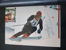 Petar Popangelow - Ski - Handsigniert alte Karte