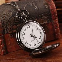 Neue Taschenuhr Umhängeuhr Keramikeffekt mit Kette