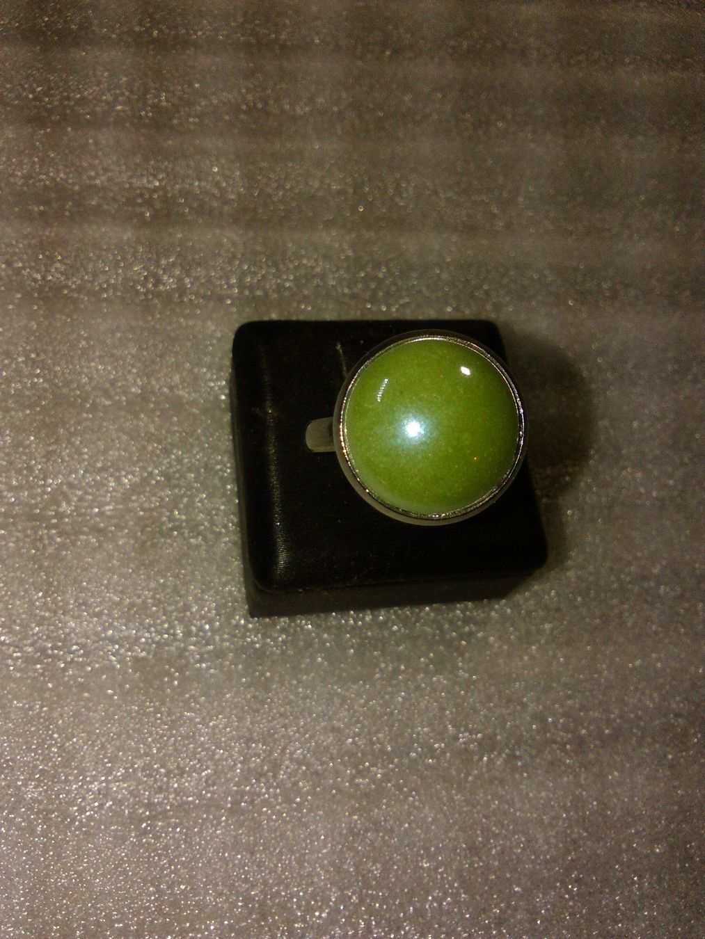 Anelli: RING EDELSTHAL,,MIT KÜNSTLICH PERLEM,,GRÜN FARBE – Nuovo (secondo la descrizione) da Basel venduto da bijoutrie_4 1