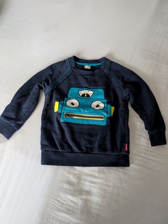 Pullover Gr. 86 mit süssem Roboter-Motiv, Name-It Pulli