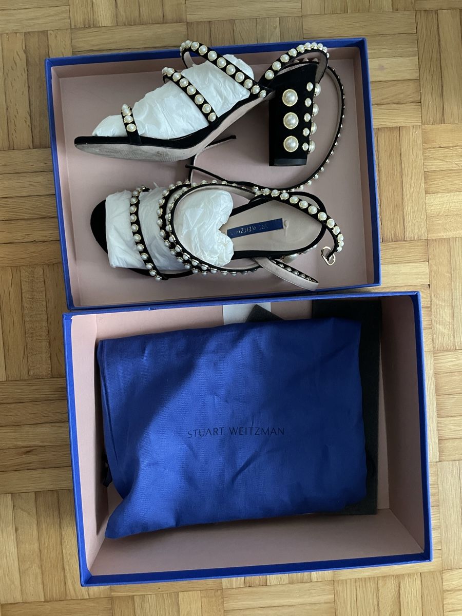 Scarpe da donna: Stuart Weitzman Perl Sandalen 37.5 nur einmal getragen – Usato da Au ZH venduto da therecomewaves