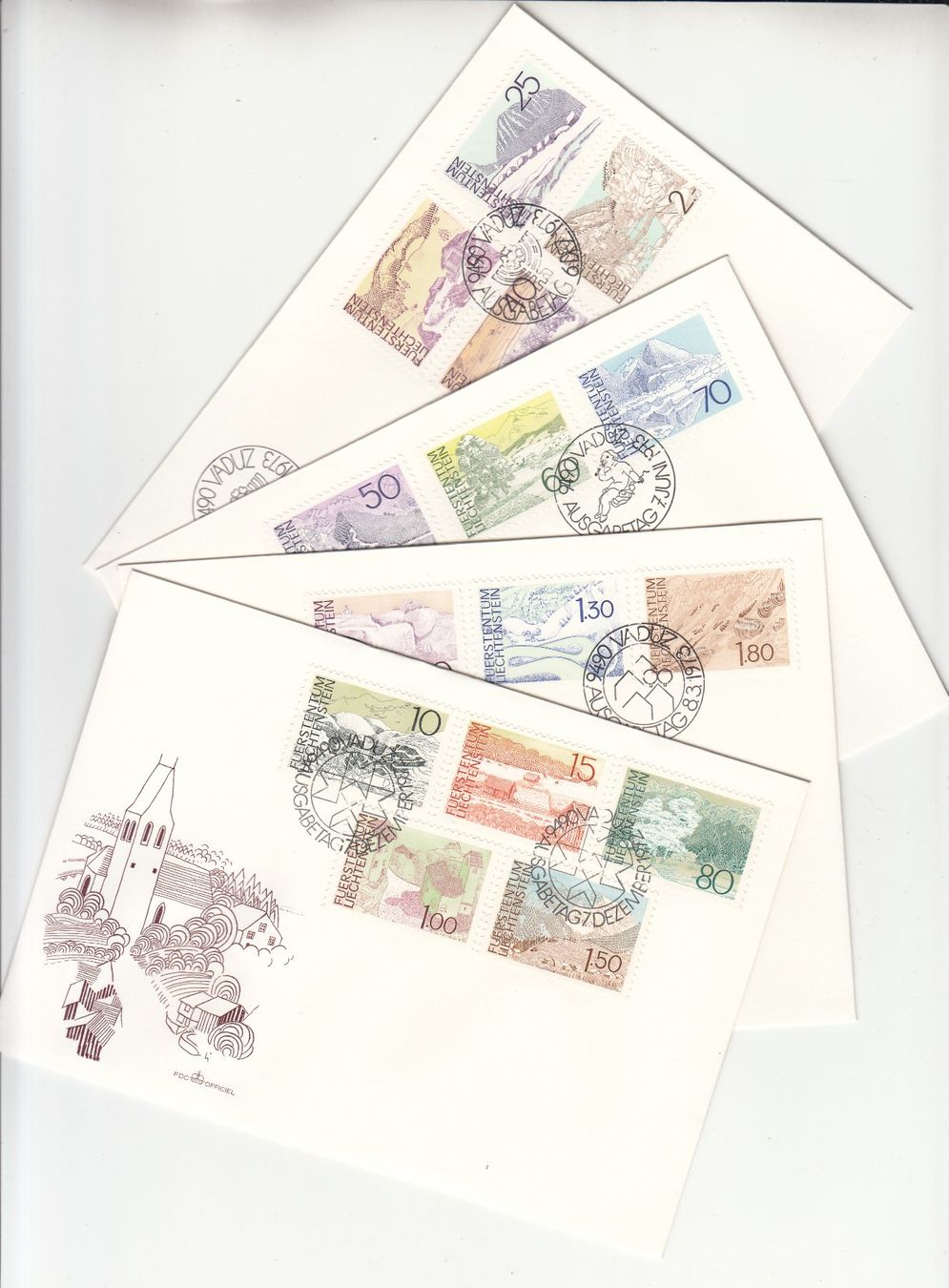 Tutti i francobolli: LBK 511 - 525 FDC – Usato da Bürglen TG venduto da StampGraf