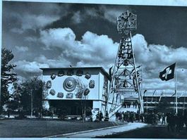 Landi 1939 Zürich: Uhrenpavillon +Turm + Stempel +Briefmarke
