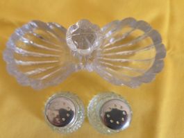 Vintage Salz- & Pfefferstreuer Set "GRACE" Glas Menage