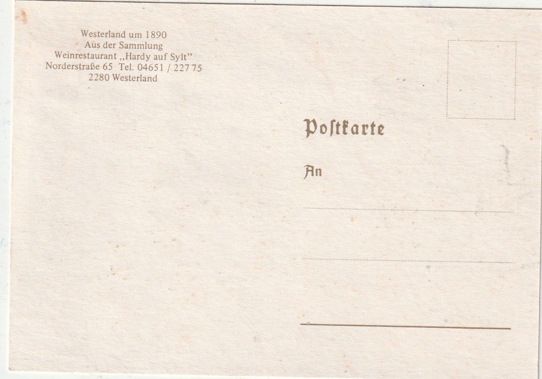 Cartoline postali: Gruss aus Westerland – Usato da Lumbrein venduto da made02 1