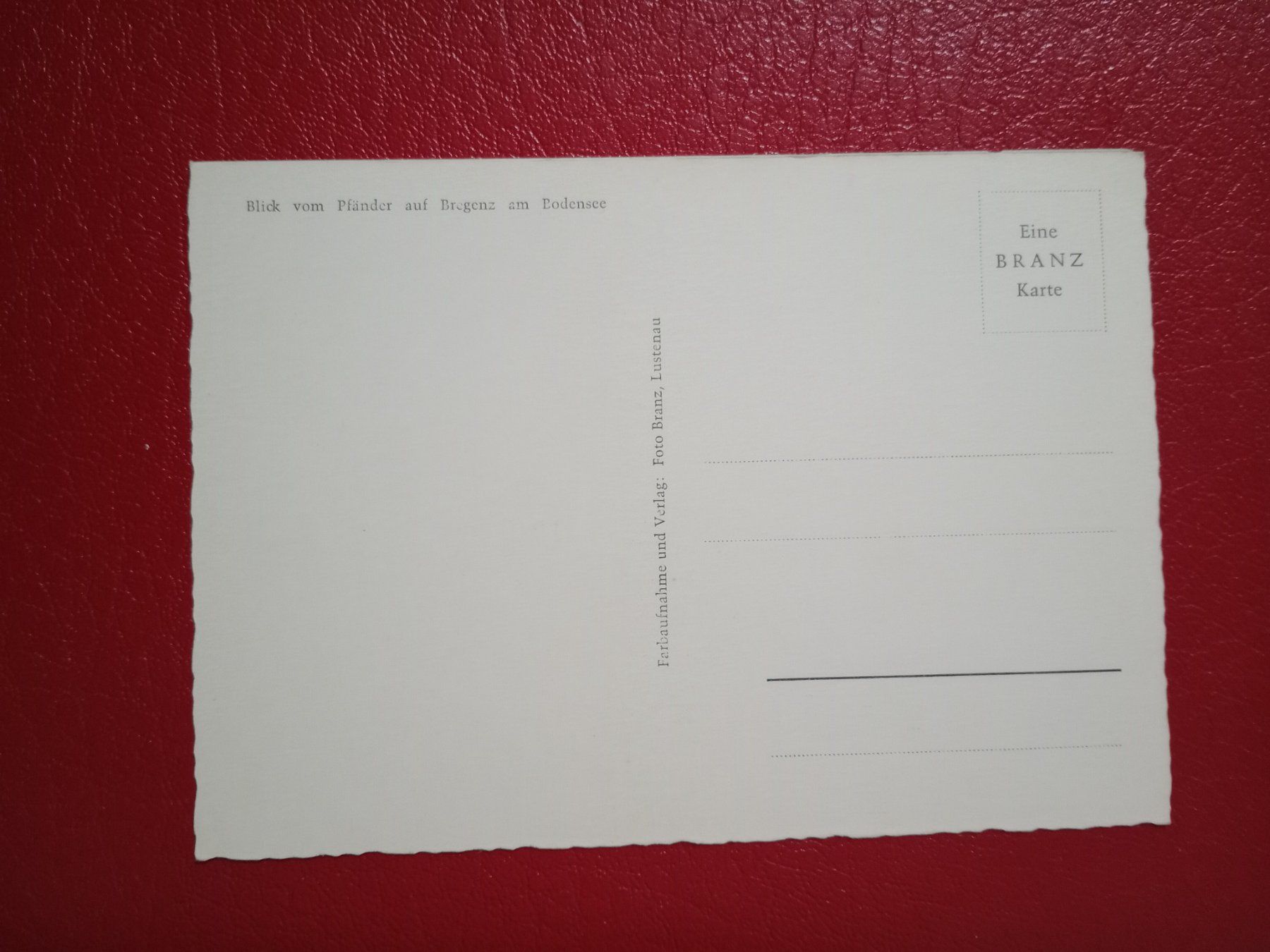 Cartoline postali: Blick vom Pfänder auf Bregenz und Bodensee – Usato da Küttigen venduto da Melisch1000 1
