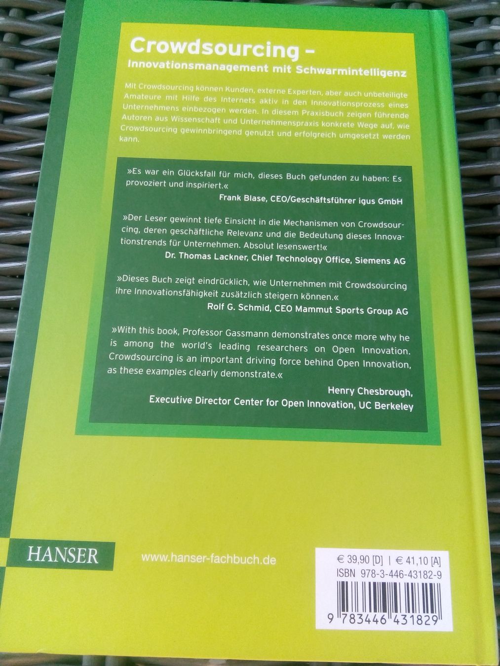Libri: Crowdsourcing - Innovationsmanagement mit Schwarmintelligenz – Usato da St. Gallen venduto da elk2020 7