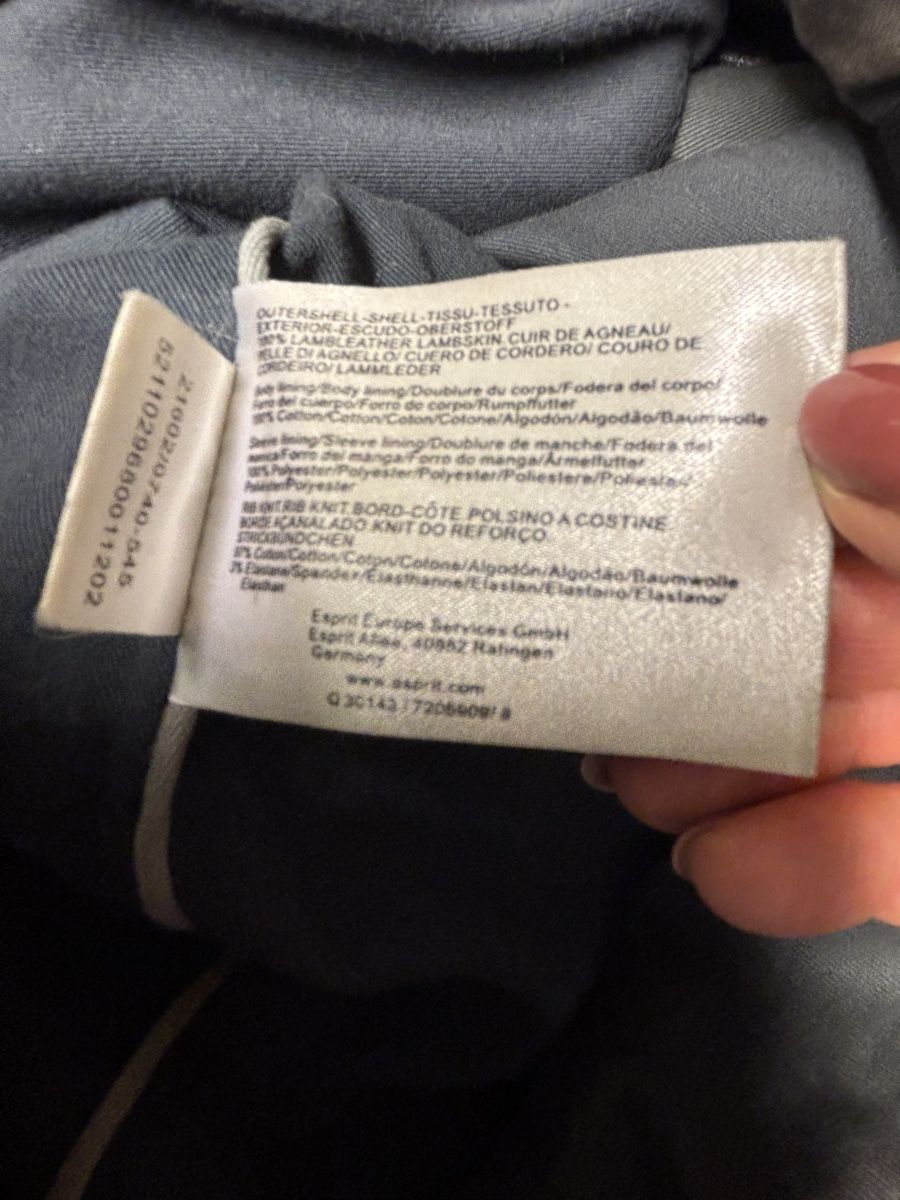 Giacche: Lederjacke Esprit schwarz Grösse XL – Usato da Luzern venduto da clape68 4