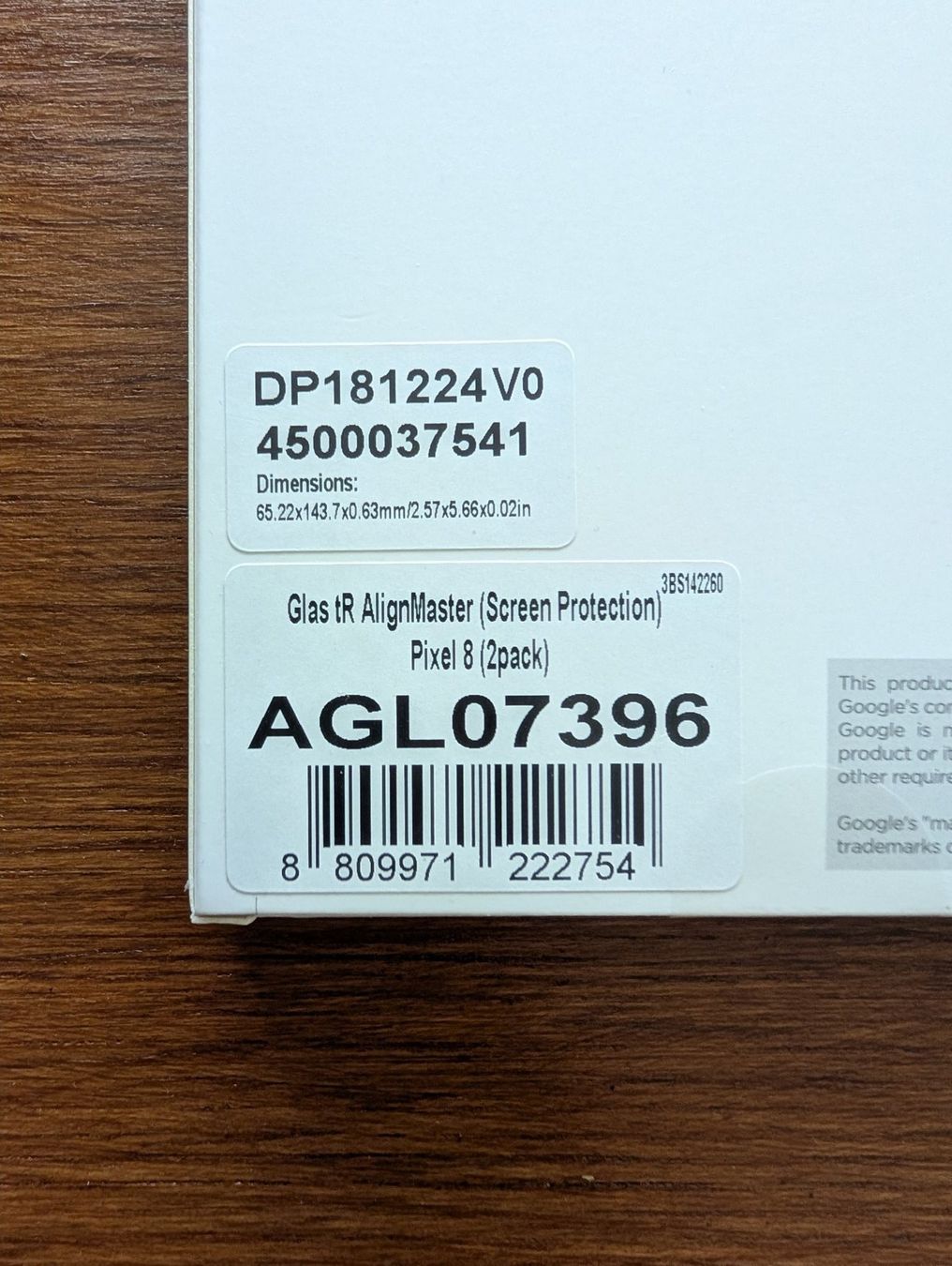 Ritocchi & pellicole di protezione: Google Pixel 8 - Schutzfolie 1x – Nuovo (secondo la descrizione) da Winterthur venduto da desint. 1