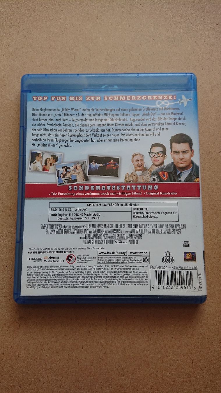 Alle DVDs: Hot Shots Blu-ray – Gebraucht aus Chur von FreakofRarity 1