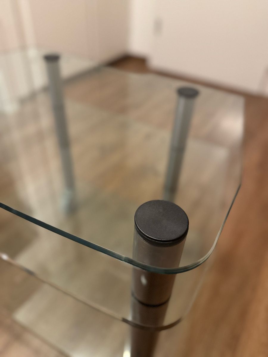 Wandhalterungen: HiFi/TV Glastisch Panzerglas! – Gebraucht aus Winterthur von Metallmann 5