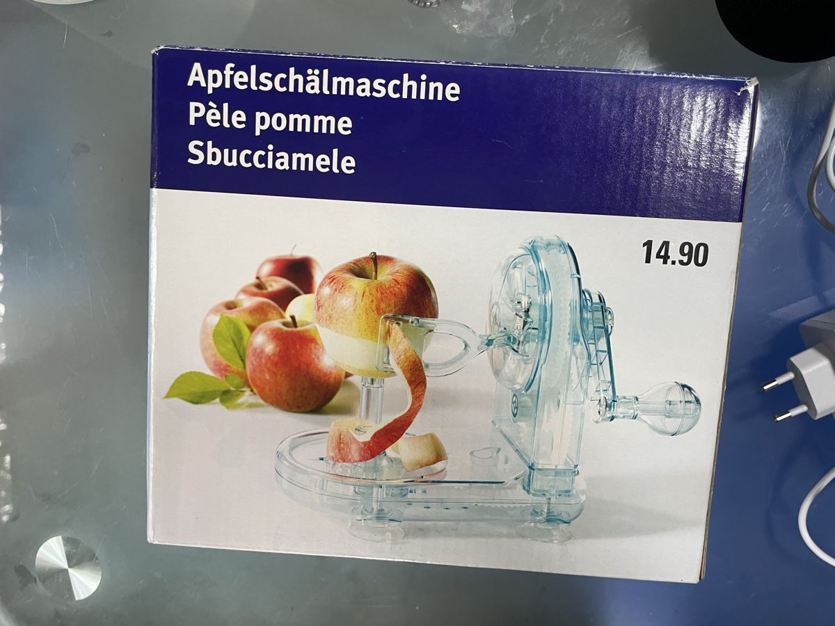 Küchengeräte: Apfelschälmaschine neu und originalverpackt – Neu (gemäss Beschreibung) aus Pfyn von Goodsell