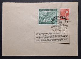 SBZ Bezirksprovisorien mit Hannover Messe Sonderstempel Sign