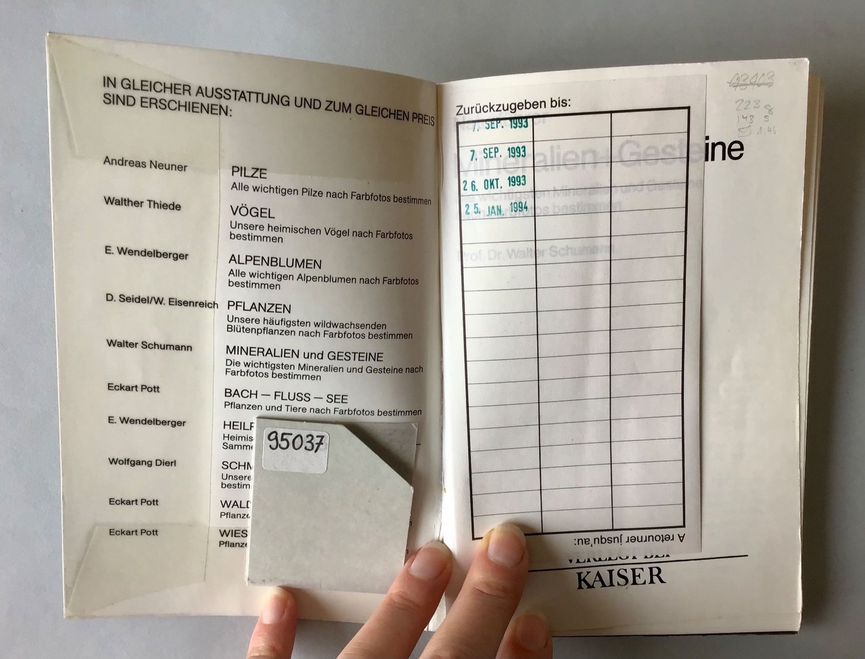 Libri: Buch: MINERALIEN + GESTEINE – Usato da Bubendorf venduto da Alpenheidi 2