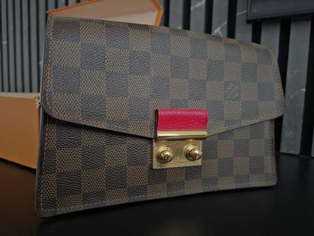 Louis Vuitton Croisette Chain Wallet NM Damier Ebene