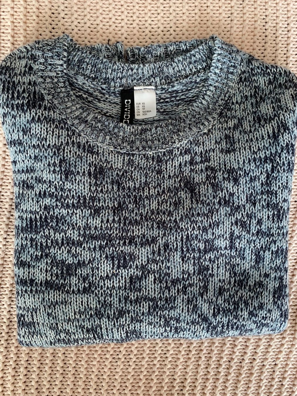 H&M Maglioni & Felpe: Pull bleu chiné, manche longue – Usato da Montreux venduto da iizaa811