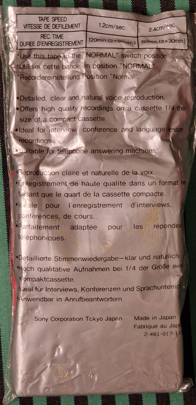 Musicassette: 3 Sony 3MC-60 Microcassette neu – Nuovo e nell'imballaggio originale da Küssnacht am Rigi venduto da Mika014 1
