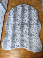 Kunstfell weiss/ grau gesprenkelt von DEPOT Fabrikneu!