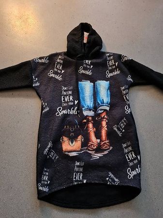 Kapuzenpullover Kleid Gr.XL
