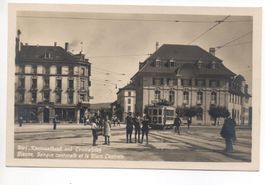 BIEL Centralplatz Bank - Strassenbahn - Tram