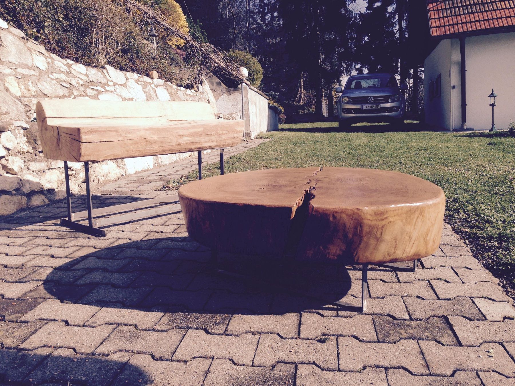 Tische: Massiver Eichenholz Couchtisch – Gebraucht aus Stäfa von InesBo 1