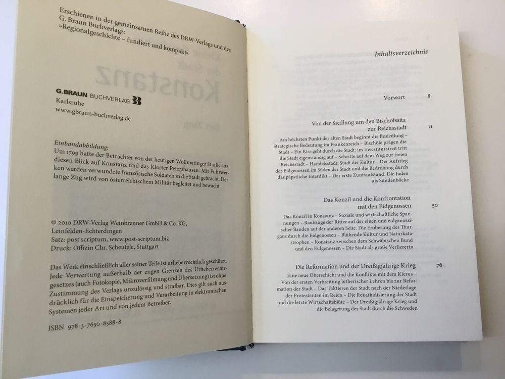 Die Kleine Geschichte Der Stadt Konstanz | Kaufen Auf Ricardo