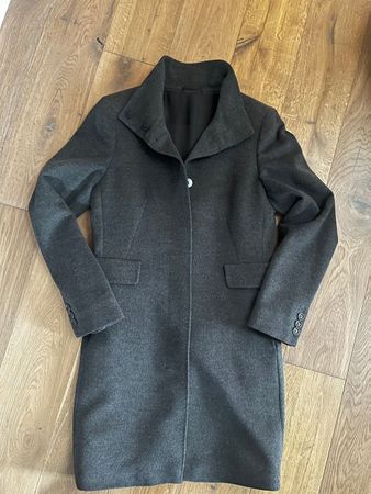 Max Mara Damen Wollmantel Anthrazit