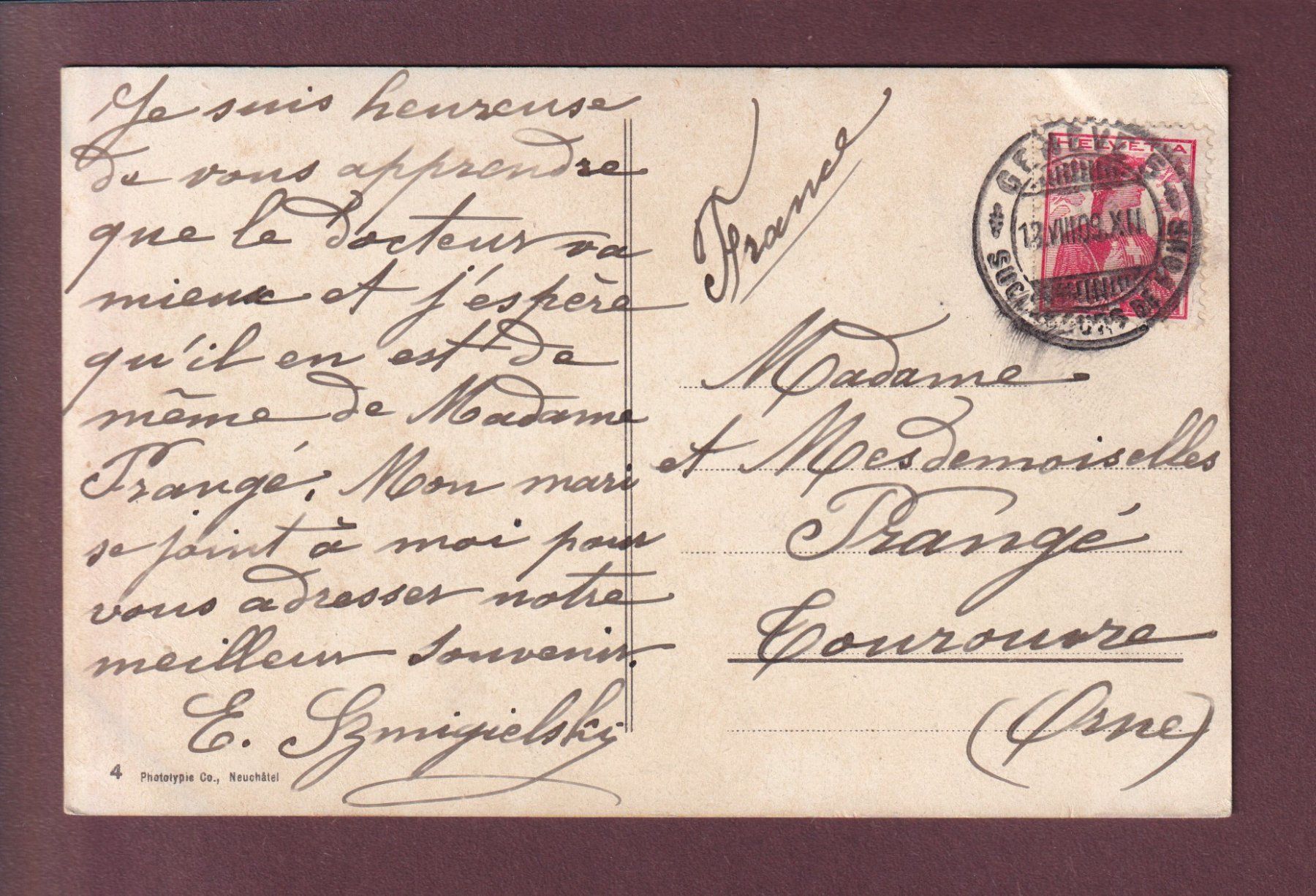 Cartoline postali: GENEVE - Concours de musique 1909 – Usato da Pully venduto da nicecards 1