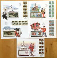 1982-86 - Norwegen FDC Grossbriefe- Markenheftchen