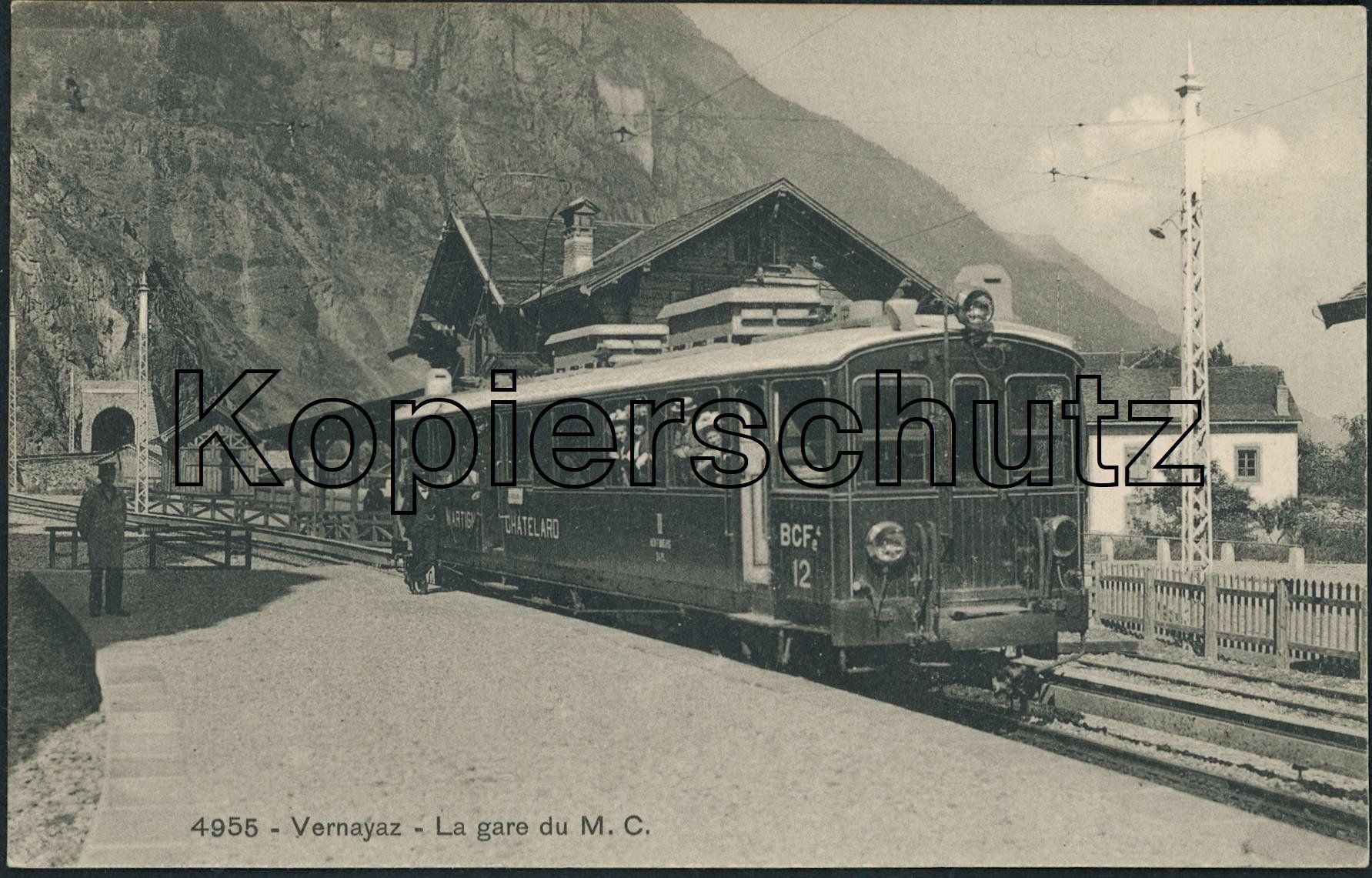 Cartoline postali: VS Vernayaz - Bahnhof - Bahn MC – Nuovo (secondo la descrizione) da Schindellegi venduto da stationary