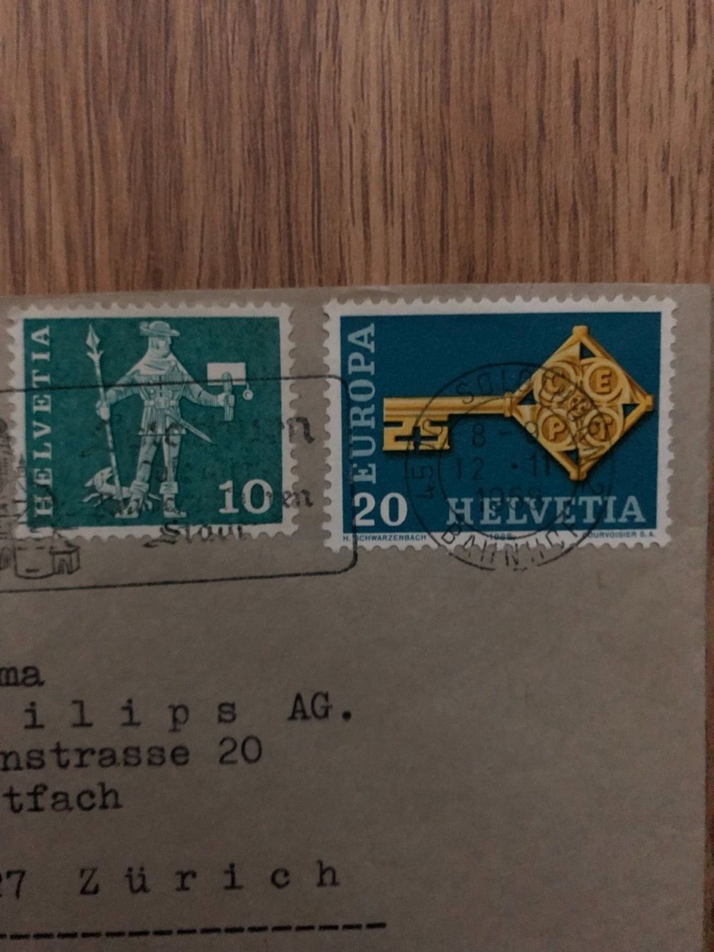 Tutti i francobolli: 3 Briefe 15.12.76, 12.11.68, 11.IV.79 – Usato da Landquart venduto da interesse63 1