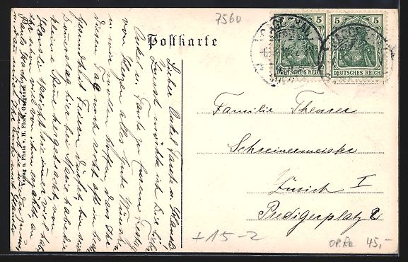 Cartoline postali: Gaggenau /Murgtal, L. Zeppelin 6 über d – Usato da Berlin venduto da bartko-reher 1