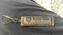 Hohner Marine Band Schlüsselanhänger Vintage Messing 1986