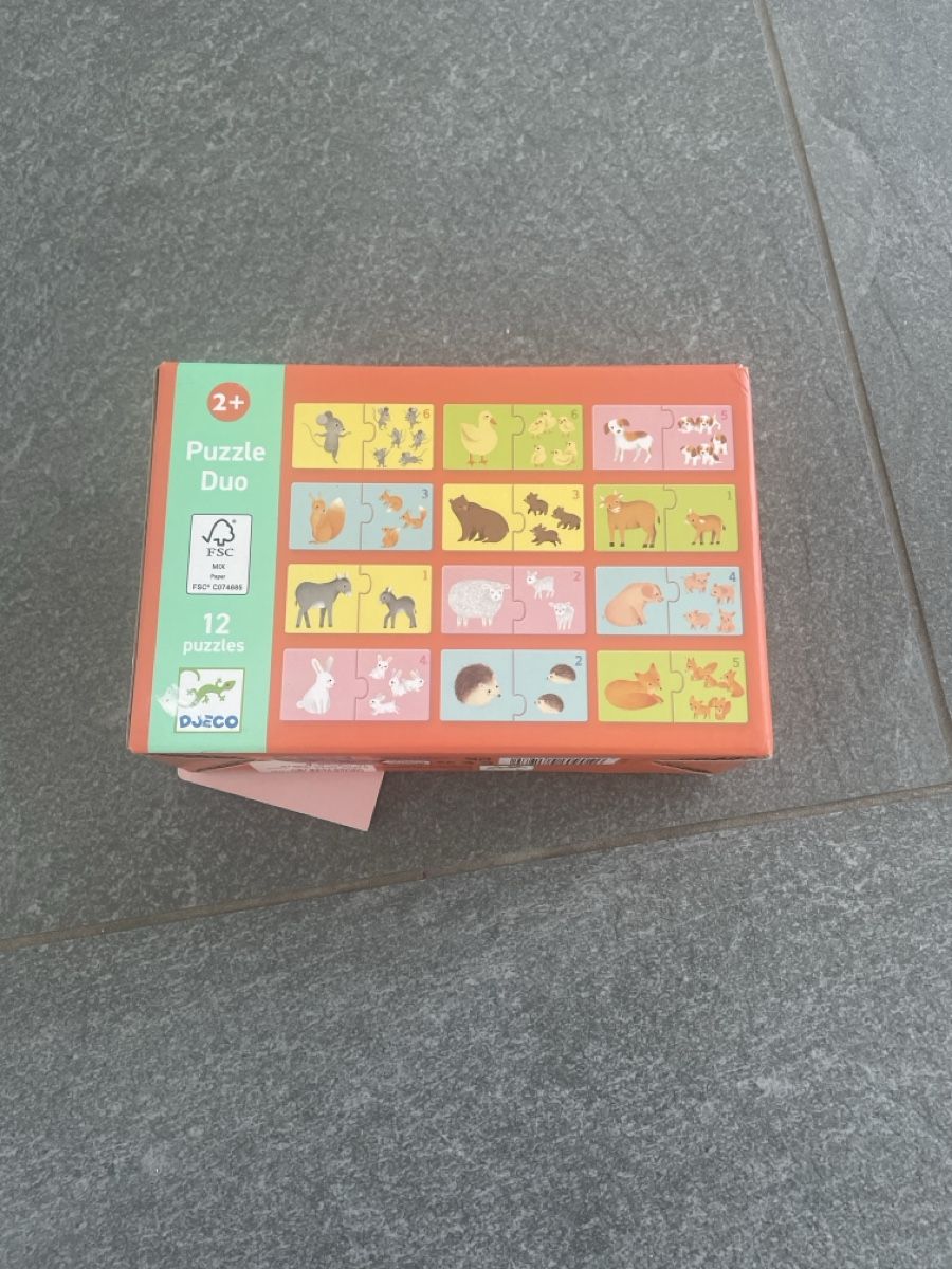 Djeco Puzzle: Puzzle Duo Tierfamilien – Usato da Zürich venduto da minadn82
