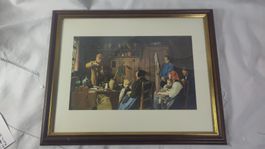 reproduction encadrée Anker "Le pharmacien du village"